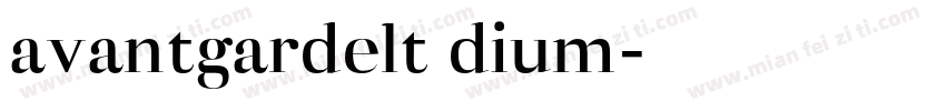 avantgardelt dium字体转换
